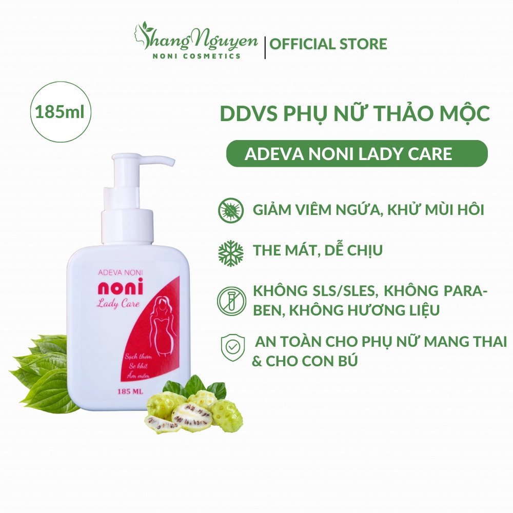Dung dịch vệ sinh phụ nữ - Noni Lady Care - Giảm viêm ngứa từ thảo mộc thiên nhiên 185 ml