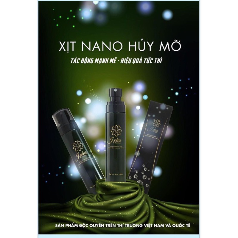 Xịt Nano tan mỡ Jplus Đan Trường 100ml