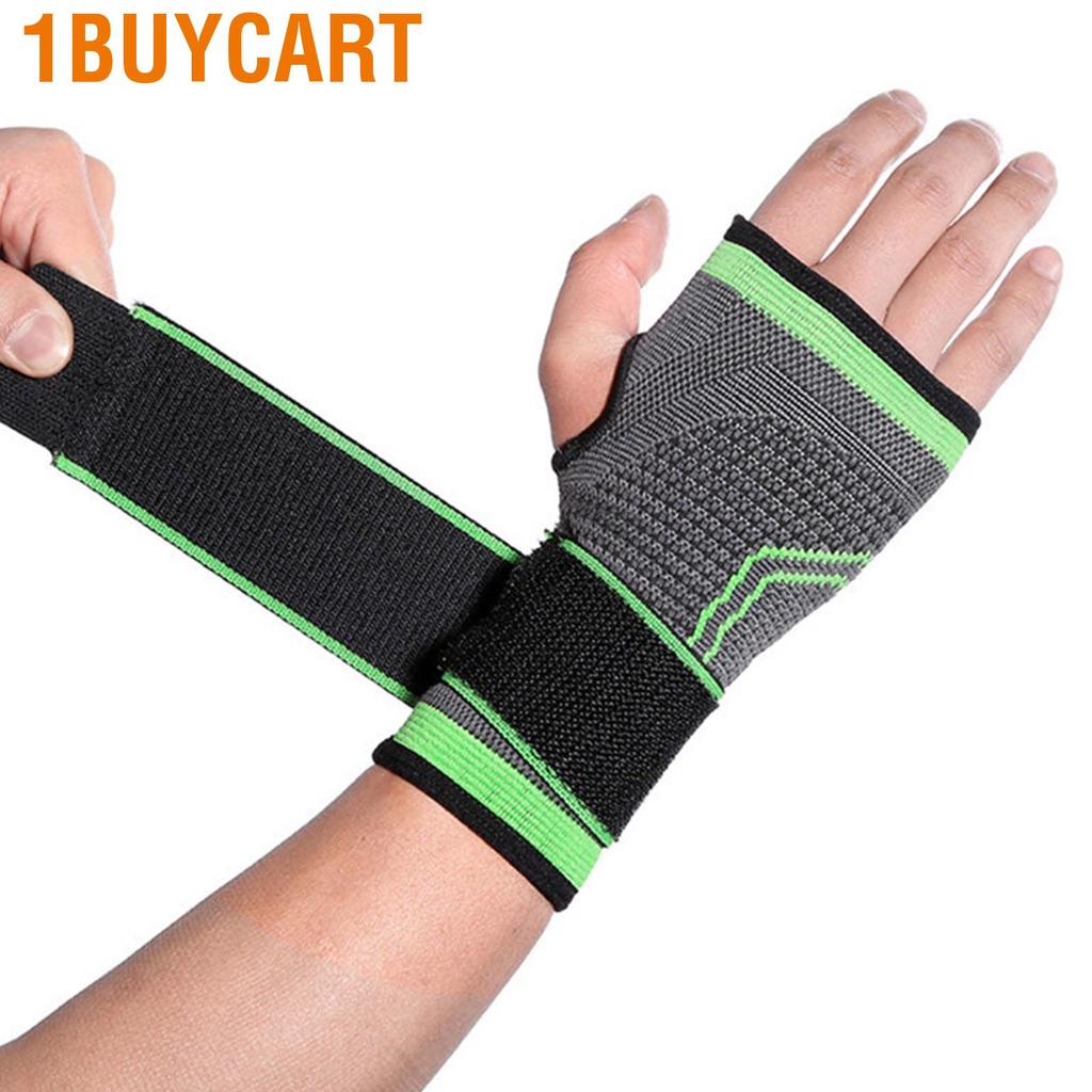 1buycart Wrist Brace Strap Stretchy Breathable Compression Shock Absorbing Sports Protector