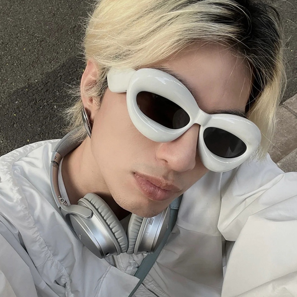 Kính Mát Mắt Mèo Tròng To Màu Kẹo Ngọt Thời Trang Cho Nữ