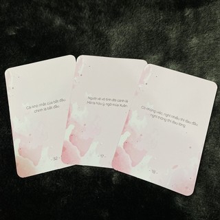 Bài Bài Nhắc Nhở Haletu Pink (Rose) (Guu Tarot Shop)