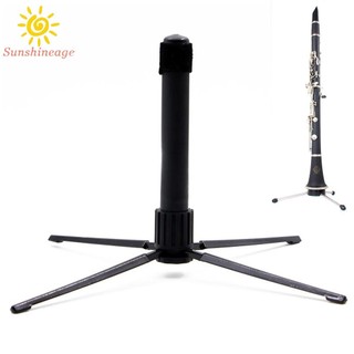 【SUNAGE】Clarinet Stand Flute Stand Foldable Iron+Plastic Base Bracket Clarinet Rest【HOT Fashion】