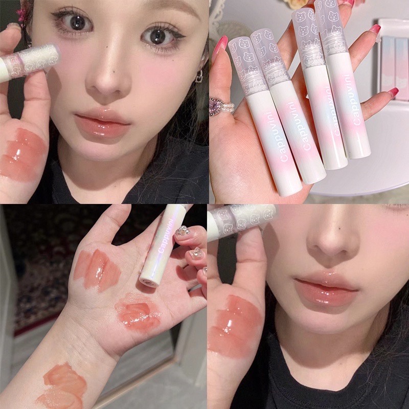 ✨✨Son Kem Hiệu Ứng Gương Ánh Ngọc Trai Màu Trà Sữa Thương Hiệu Cappuvin