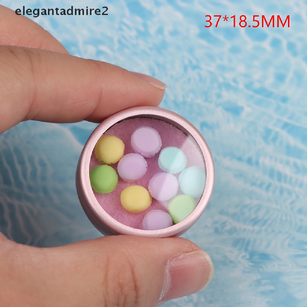 Mô Hình Hộp Bánh Macaron Tỉ Lệ 1: 12 Dùng Trang Trí Nhà Búp Bê