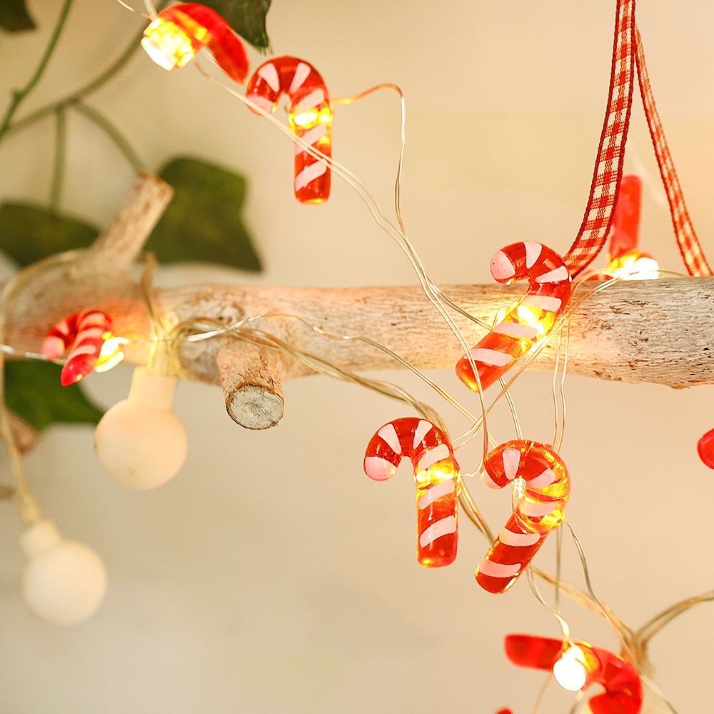 Dây Đèn LED Trang Trí Năm Mới Hình Ông Già Noel / Người Tuyết