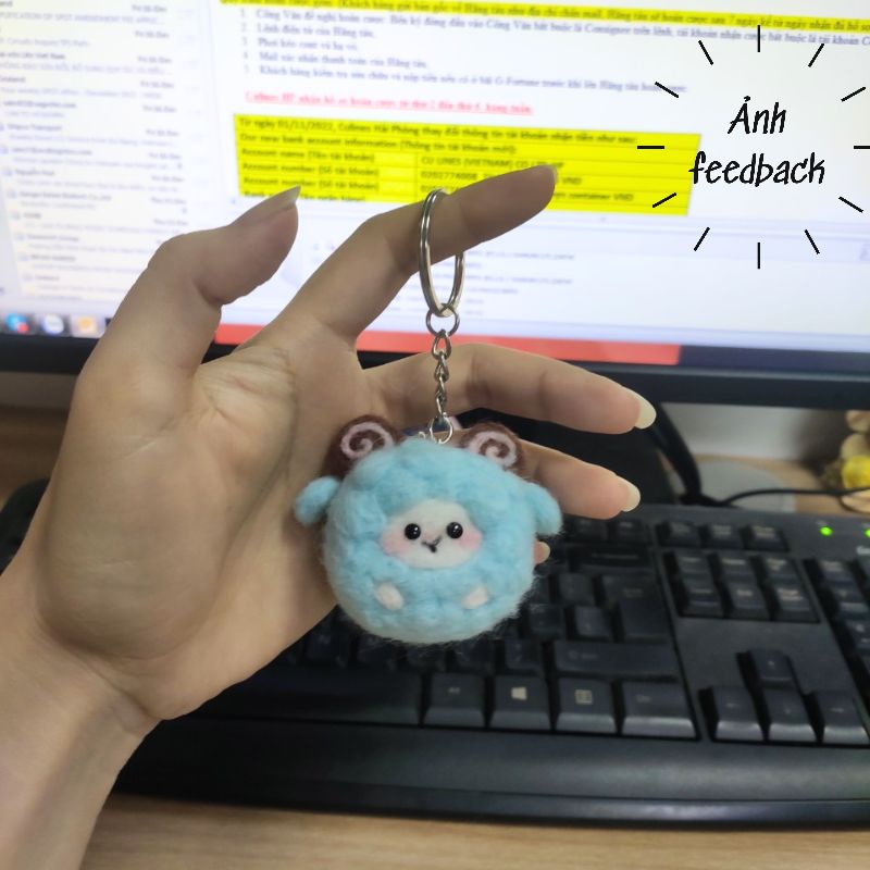 Len Chọc Handmade, Bộ Kit Len Chọc Cừu Cục Cưng