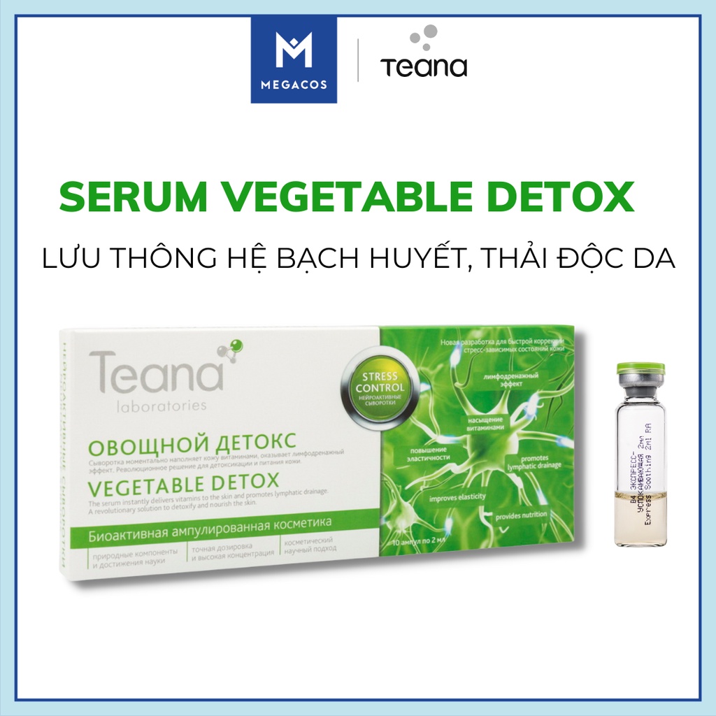 Serum Vegetable Detox thải độc da TЕANA Stress control