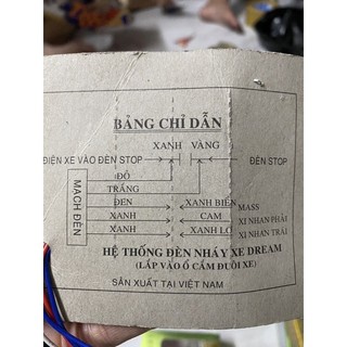 cục đá đèn Hazard gắn xe máy