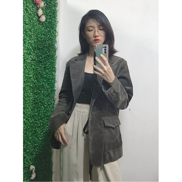 Blazer Nữ Chất Liệu Dạ và Nhung