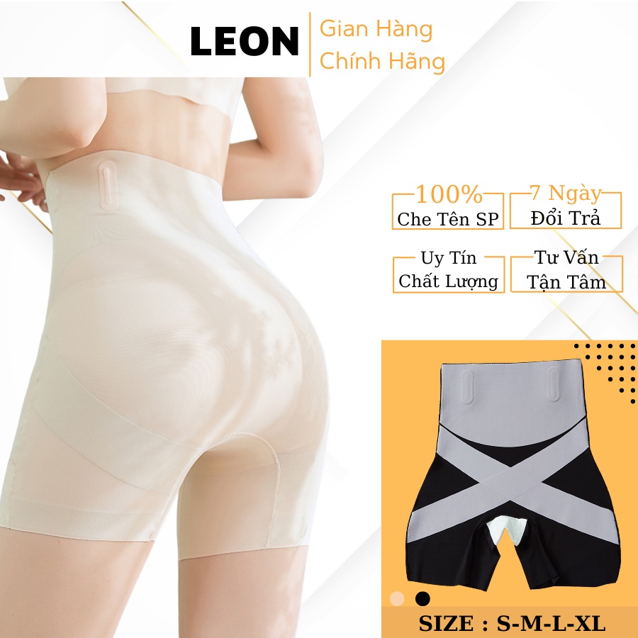 Quần Nịt Bụng Lưng Cao Nâng Mông Su Đúc Co Dãn Thoải Mái LEON X300
