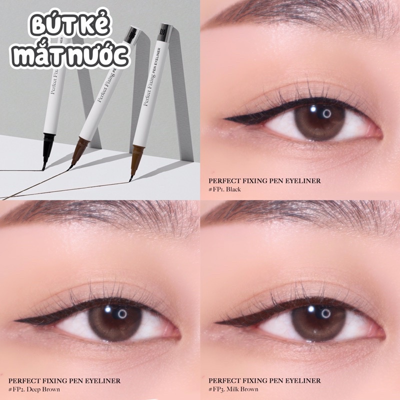 Bút kẻ mắt nước sắc nét, lâu trôi Merzy Perfect Fixing Pen Eyeliner