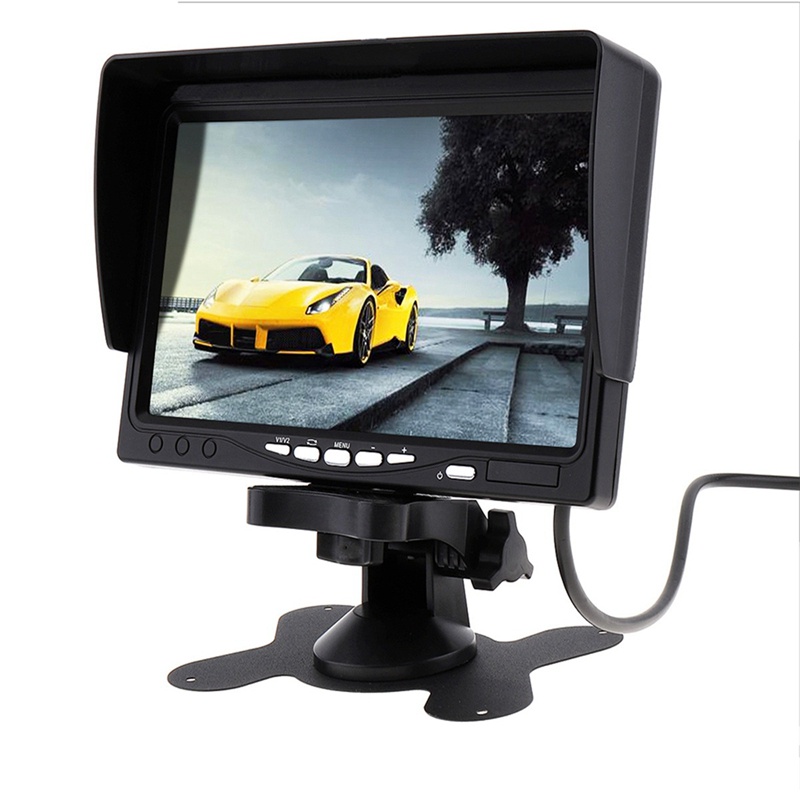 Màn Hình LCD 12V-24V 7 Inch TFT Màu HD Cho Xe Hơi Xe Tải CCTV