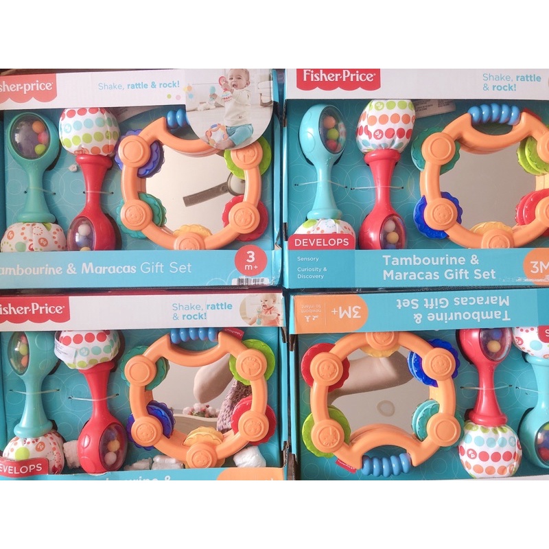 [Hàng Mỹ]Đồ Chơi FISHER PRICE bộ lục lạc nhạc cụ cho bé