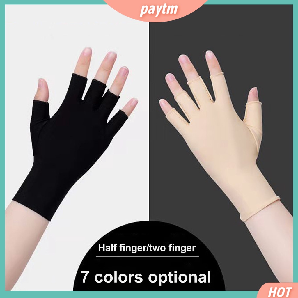 {Paytm} 1 Đôi Găng Tay Siêu Mềm Chống Tia UV Hỗ Trợ Làm Móng Nghệ Thuật