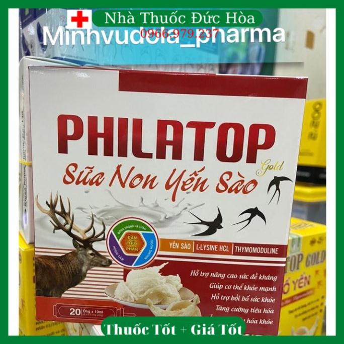 Philatop Gold sữa non yến sào bồi bổ sức khoẻ tăng sức đề kháng (hộp 20 ống) dd