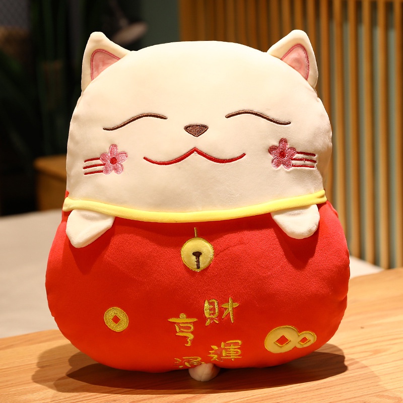 Chăn Giữ Ấm Tay Hình Mèo Hoạt Hình Dễ Thương Kèm Chăn Ba Trong Một