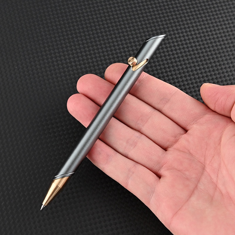 Đồng Thau Hợp Kim Nhôm Bu Lông Bút Chiến Thuật Thiết Kế Đối Xứng Vát Kim Loại Chữ Ký Kinh Doanh