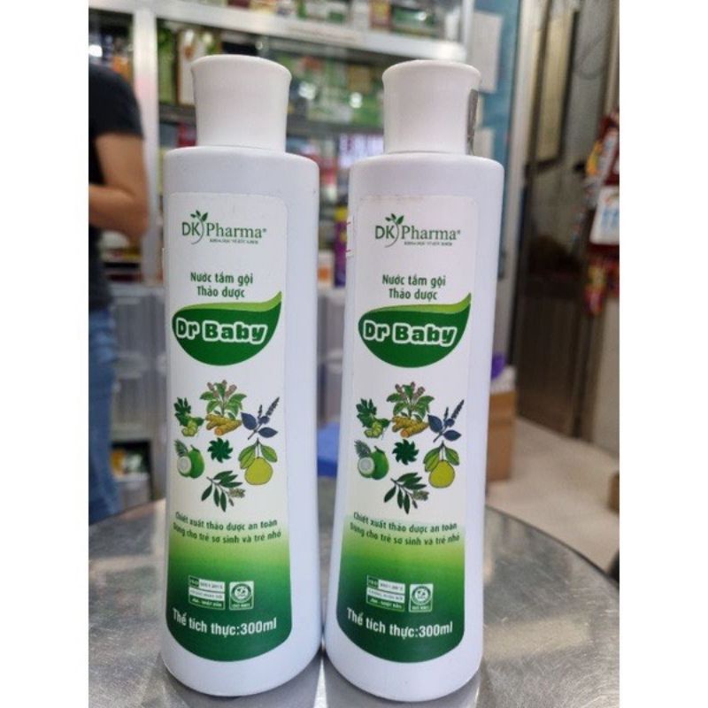 Nước tắm gội thảo dược Dr Baby 300ml