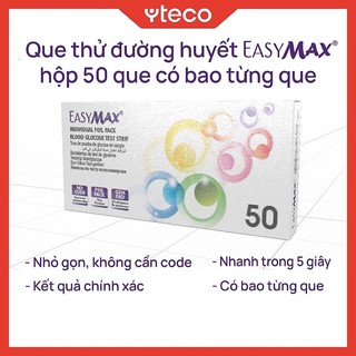 Que Thử Đường Huyết EASYMAX 50 QUE (date xa)