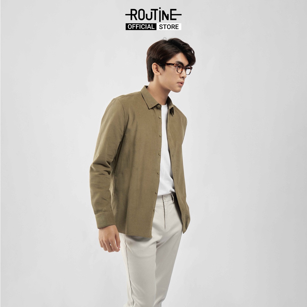 Áo Sơ Mi Nam Tay Dài Thêu Form Regular - Routine 10F21SHL040