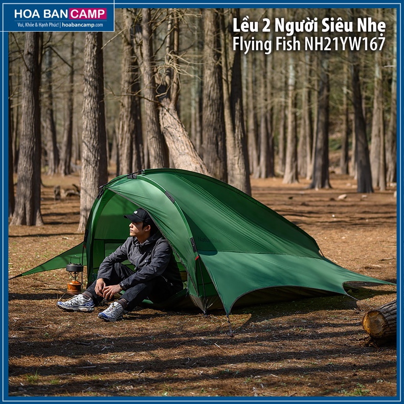 Lều 2 Người Siêu Nhẹ Flying Fish NatureHike NH21YW167 | 20D