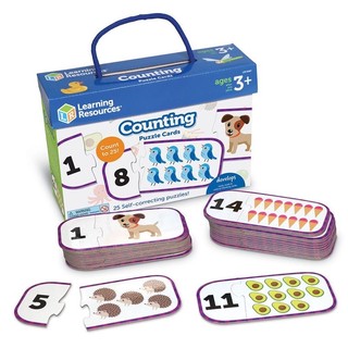 Bộ thẻ câu đố học số đếm - Counting Puzzle Cards