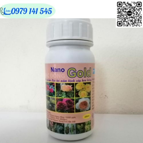 Thuốc sinh học đặc trị nấm bệnh hoa hồng, cây cảnh, rau sạch - Nano bạc đồng 250ml