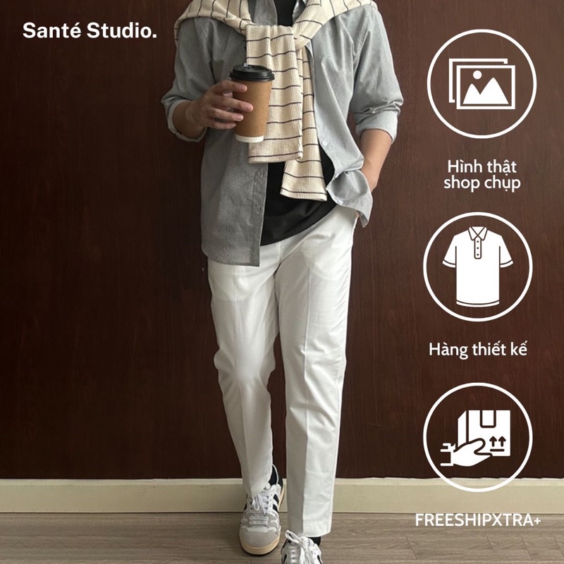 SANTÉ STUDIO. - Quần vải nam ống côn - BASIC PANTS