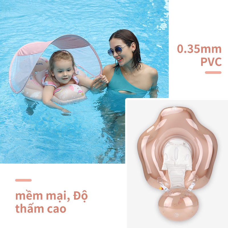 Phao Bơi Tròn Họa Tiết Hoạt Hình Đáng Yêu Cho Trẻ Em