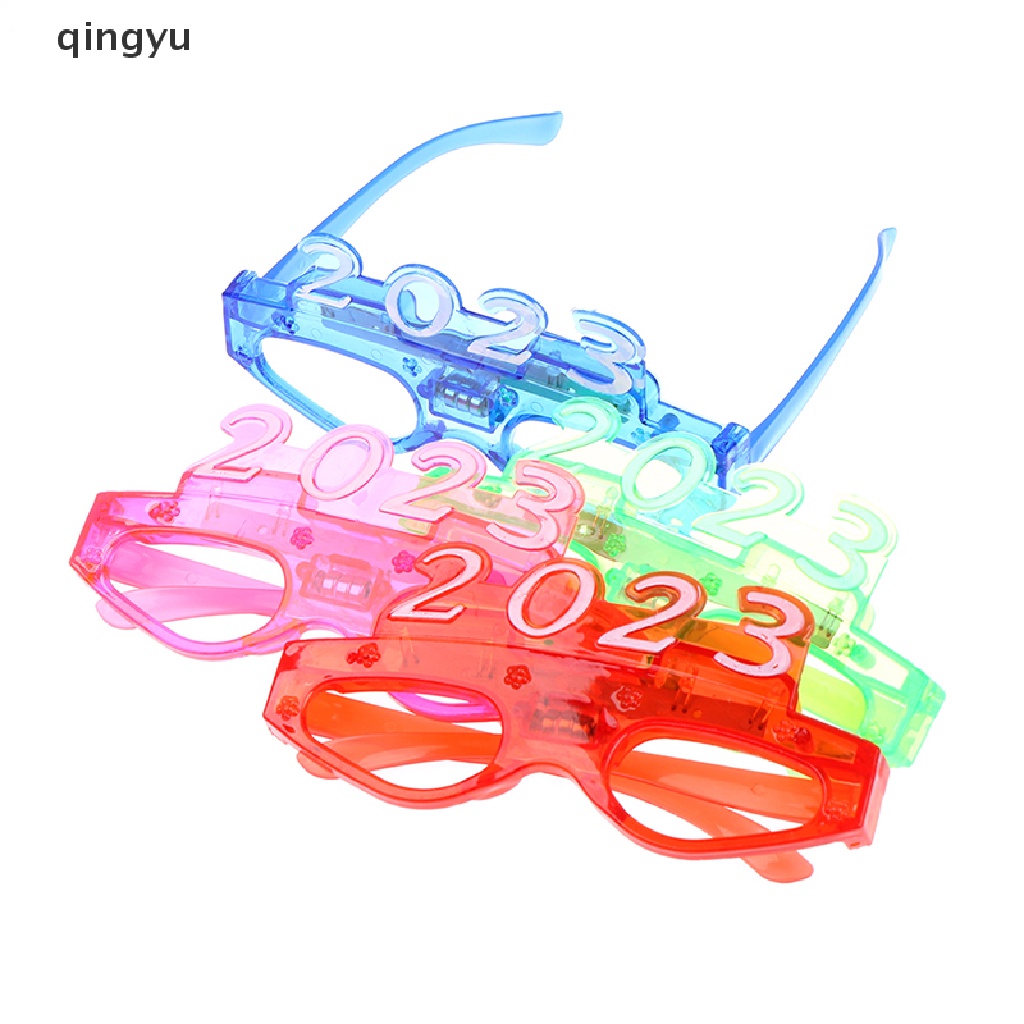 Mắt Kính Bốn Đèn LED Phát Sáng Dành Cho Tiệc Giáng Sinh qingyu 2023