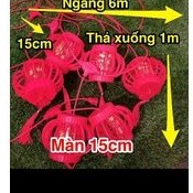 Đèn lồng trang trí tết 5M_12 bóng. Lồng đèn trang trí tết có chữ phúc , xuân , lộc