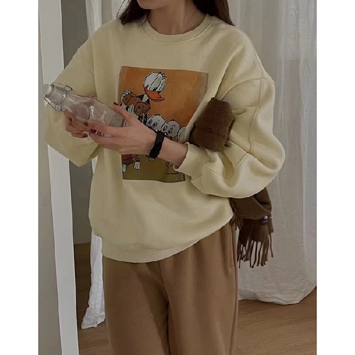 NRVP Áo Khoác Thể Thao Tay Dài Dáng Rộng In Hình Thỏ Năm Mới 2023 Phong Cách Trung Hoa Hàn Quốc Cho Nữ