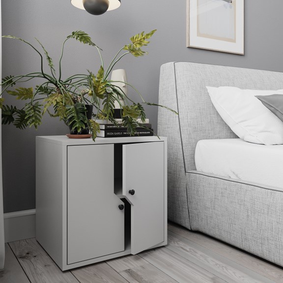 KARA, Tủ đầu giường STO_136, 50x40x50cm, kệ đầu giường Scandi Home