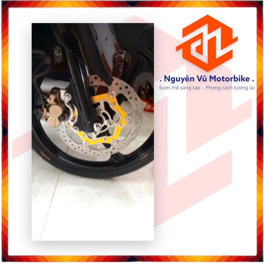 Pass bas trước Ex 135  đĩa 260/267mm heo zin theo xe 2 Pis