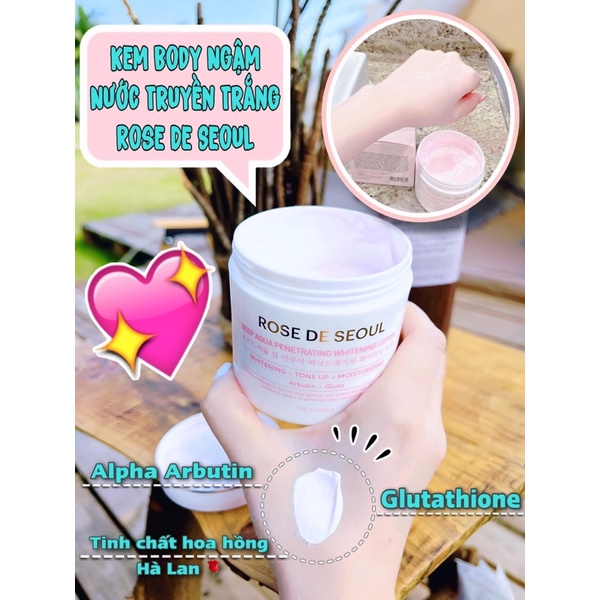Kem body Rose de Seoul new version hạn 2026