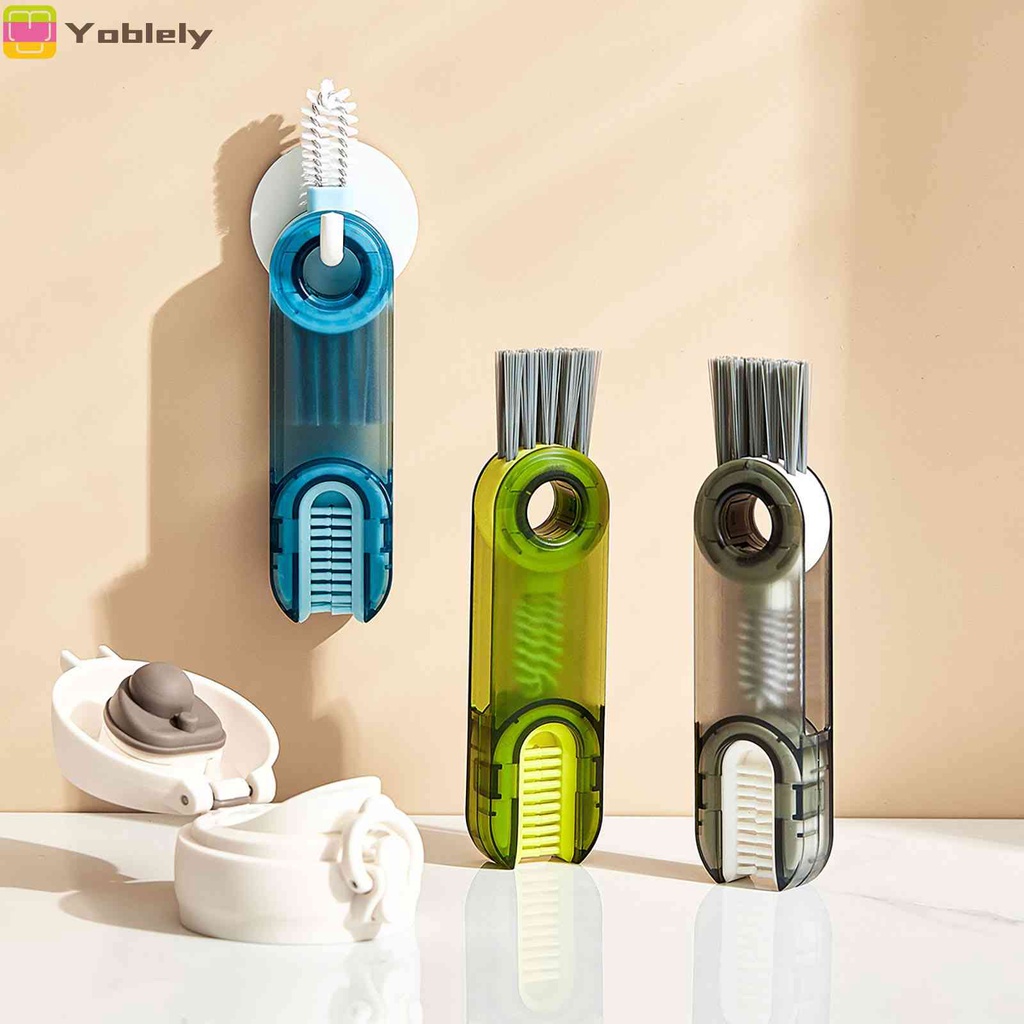 Bộ 3 Bàn Chải Cọ Rửa Bình Sữa Em Bé Hình Chữ U 3 Trong 1