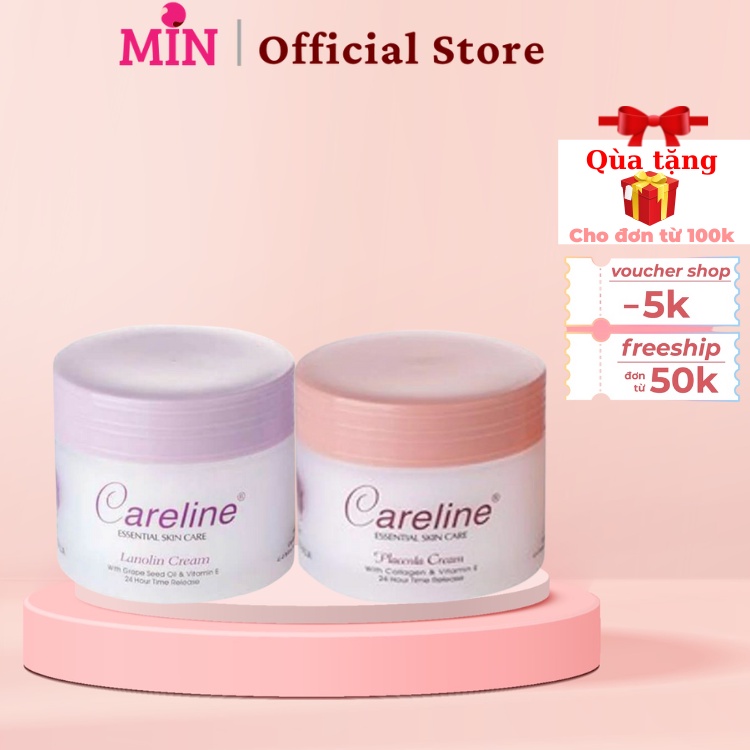 Kem Dưỡng Da Mỡ Cừu CARELINE Lanolin Cream Giúp Dưỡng Ẩm, Khỏe Mạnh Và Ngăn Ngừa Vết Nhăn 100ml