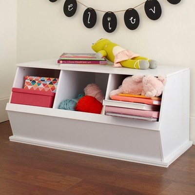 MELIA, Tủ 3 ngăn lưu trữ đồ chơi cho trẻ STO_089, 94x48x45cm, tủ gỗ Scandi Home