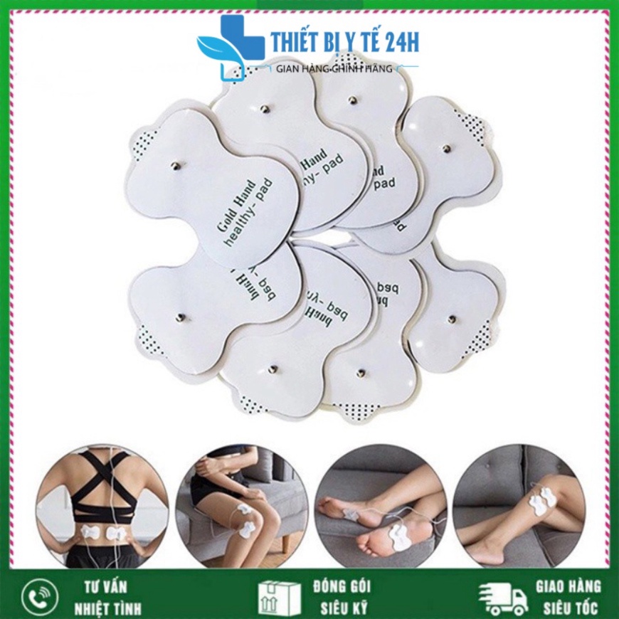miếng dán máy massage xung điện trị liệu , combo 8 miếng dán máy xung điện dùng cho máy massage xung điện trị liệu