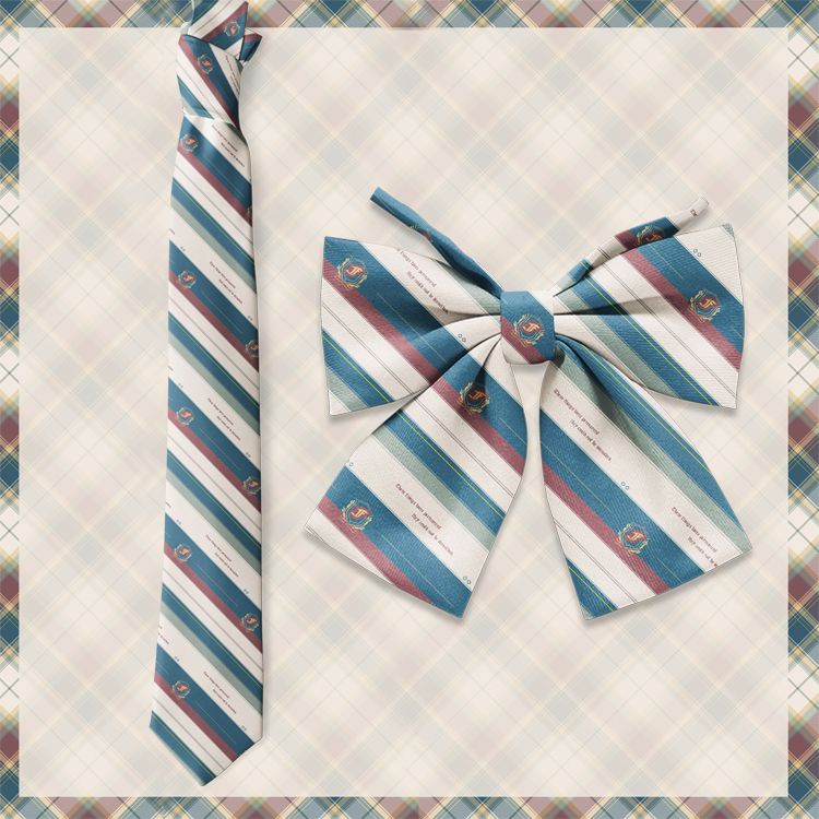 Cà Vạt Đồng Phục Vải Jacquard JK / DK Phong Cách Preppy Thủ Công Cho Nam Và Nữ