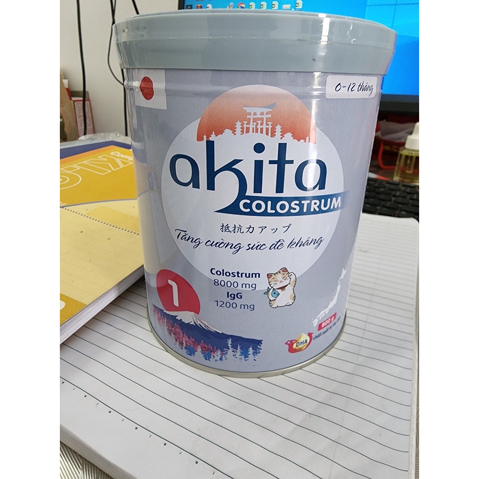 (date 2024) sữa bột akita colostrum 1 800g( mua 3l 800g tặng 1l 350g)