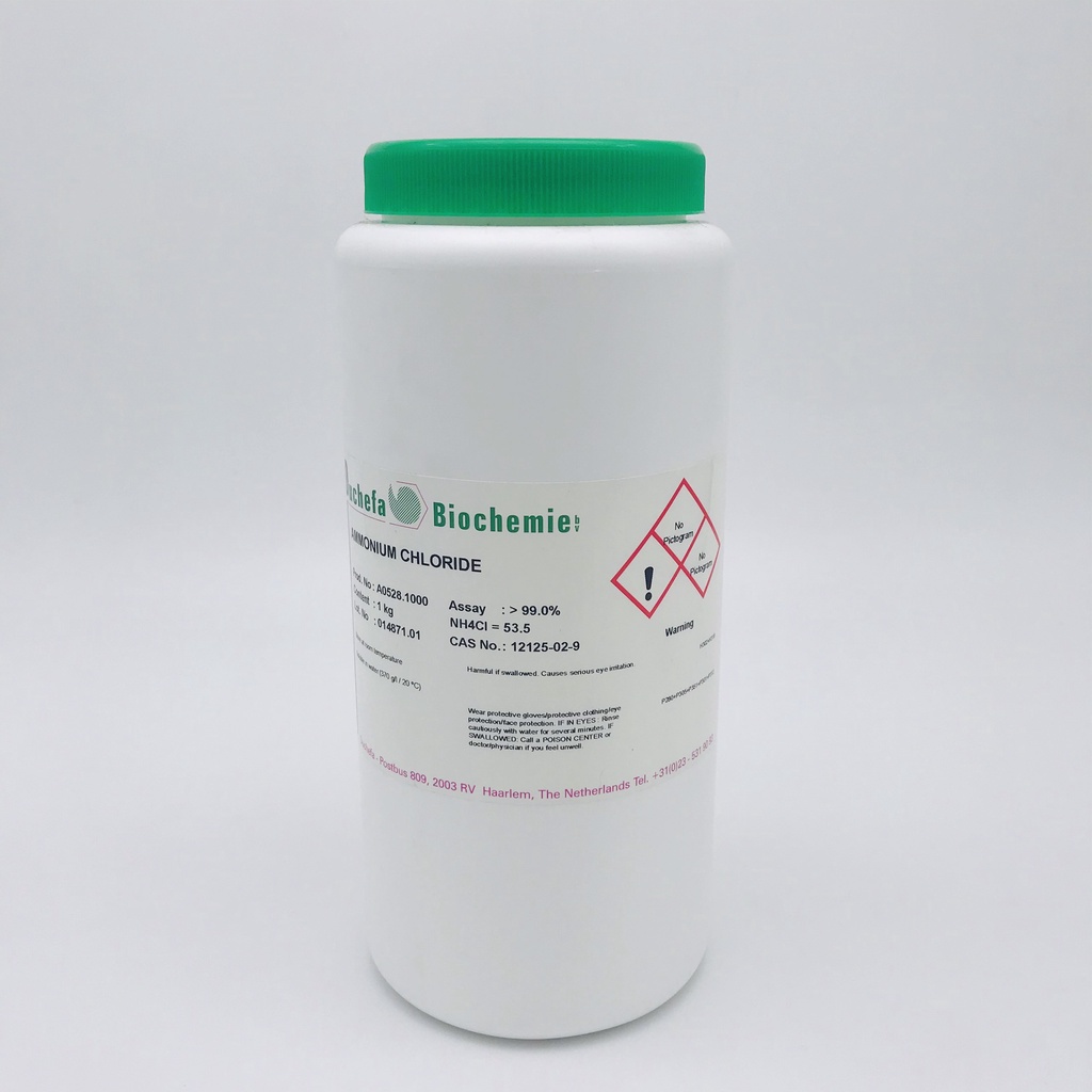 Hóa chất Ammonium Chloride 99% (Duchefa, cas 12125-02-9) [LAB]