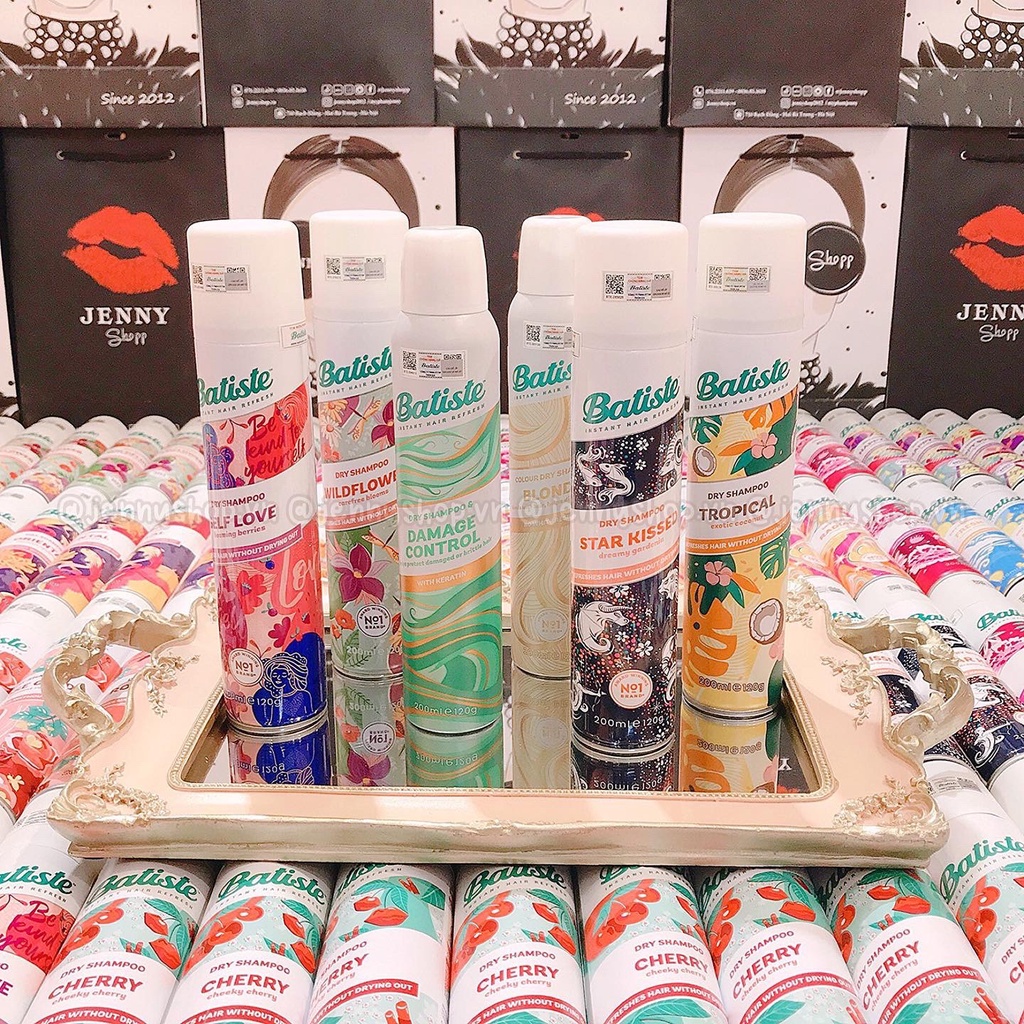 Dầu Gội Khô Batiste Dry Shampoo 200ml