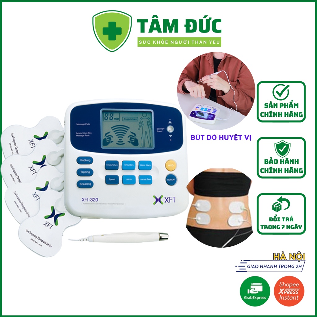 Máy Massage Xung Điện trị liệu XFT-320 có chế độ bút dò huyệt , máy massage trị liệu 3 chế độ - 10 cường độ massage