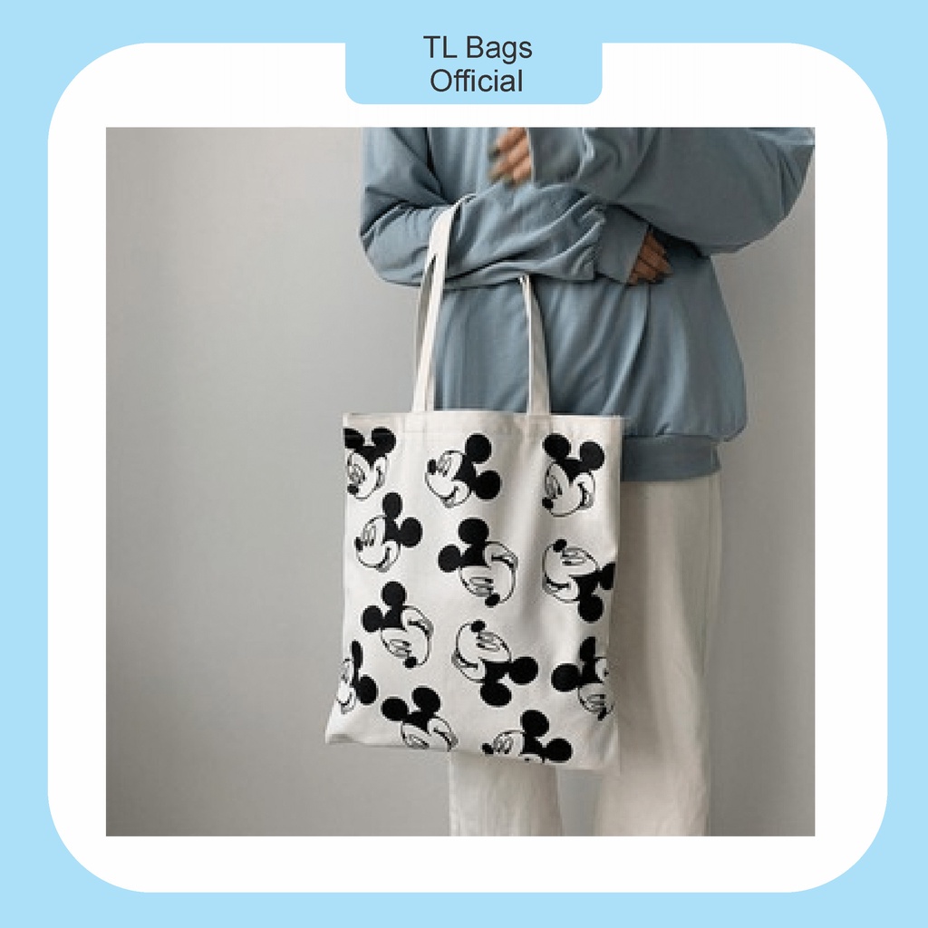 Túi tote vải chuột micky