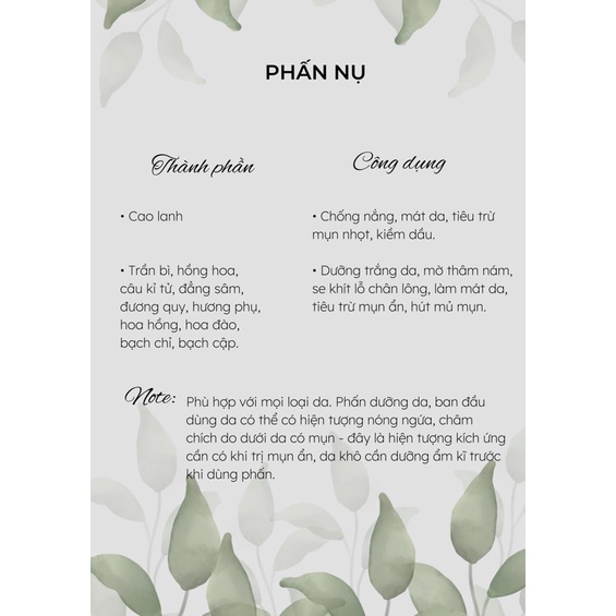 PHẤN NỤ GONBE