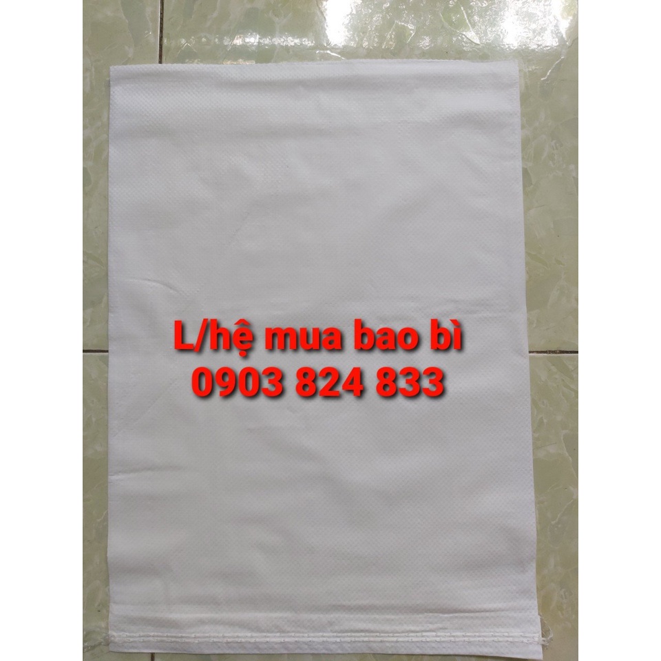 Bao đựng gạo trắng 10kg combo 50 cái