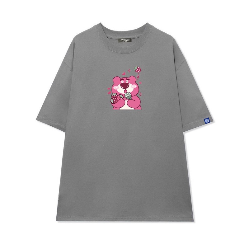 Áo thun phông nam nữ PINK tay lỡ form rộng GẤU HỒNG Unisex