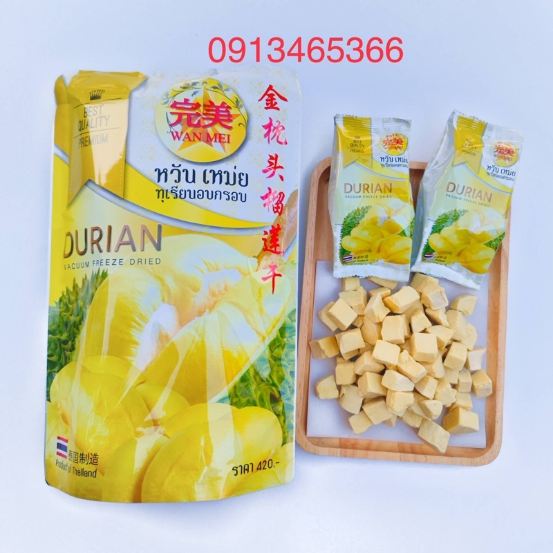 Sầu riêng sấy Thái Lan 🇹🇭 Gói lớn 210g (6gói nhỏ) ngon nhất
