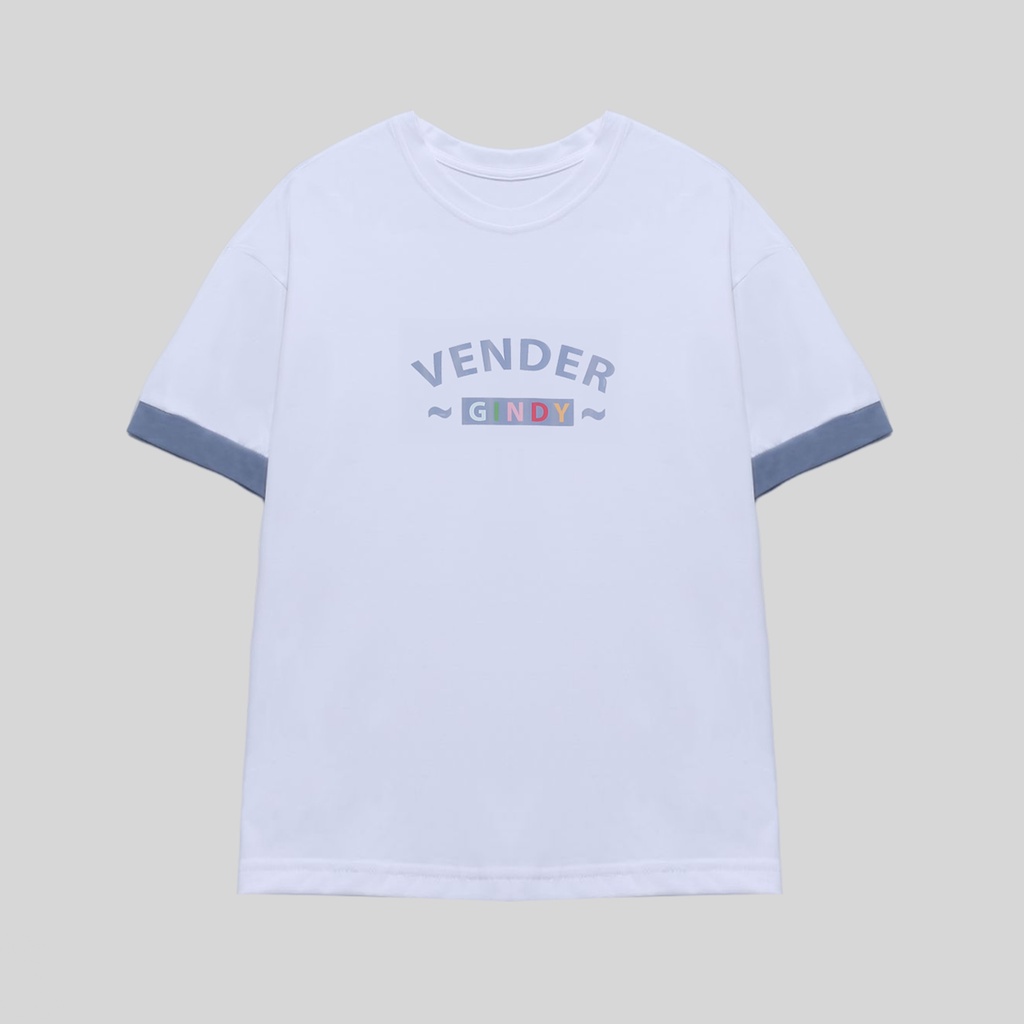 Áo phông tay lỡ nữ unisex thun form rộng đẹp cổ tròn vải cotton mát co giãn in chữ thời trang local brand GINDY A009